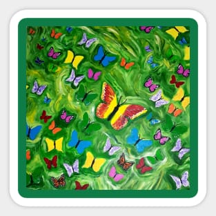 Ascending Butterflies Sticker